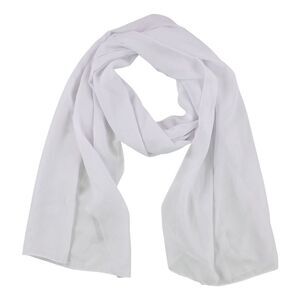 Verona Collection Womens Chiffon Hijab Scarf Wrap, white, One Size